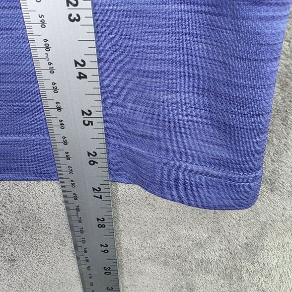Mens Haggar Cool 18 Pro Purple Polo Shirt Short Sleeve 100% Polyester Size XL - Picture 7 of 8